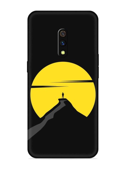 Black Ultra Vector Embossed Soft Silicone Case for Realme X