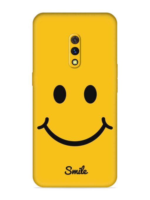 Yellow Smiley Embossed Soft Silicone Case for Realme X Zapvi