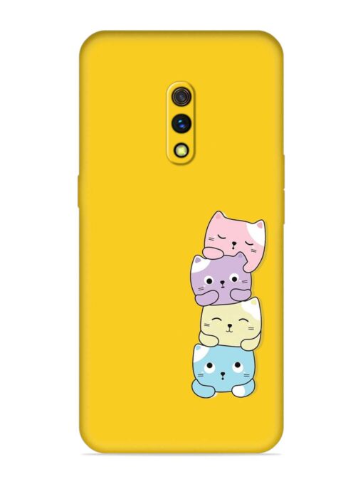 Cartoon Anime Embossed Soft Silicone Case for Realme X Zapvi