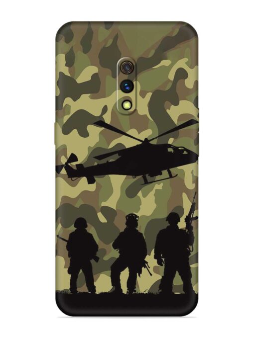 Army Heros Embossed Soft Silicone Case for Realme X Zapvi