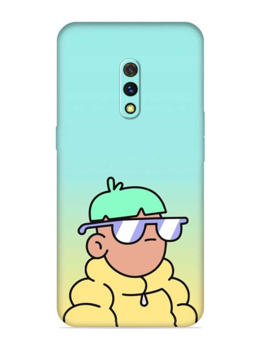 Doodles Cool Character Embossed Soft Silicone Case for Realme X Zapvi