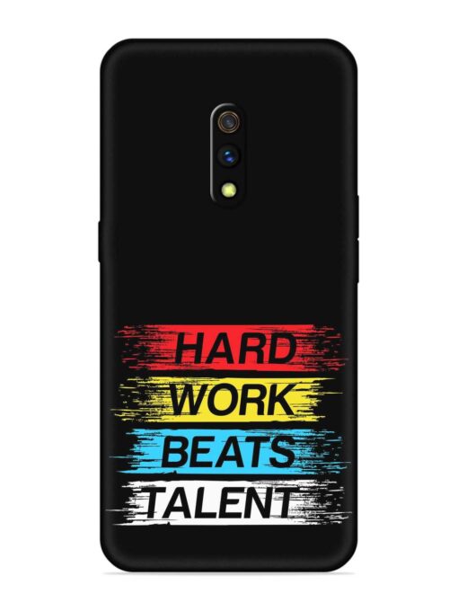 Hard Work Beats Embossed Soft Silicone Case for Realme X