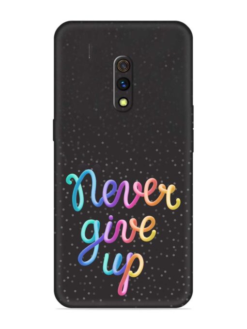 Colorful Stylized Rainbow Embossed Soft Silicone Case for Realme X Zapvi