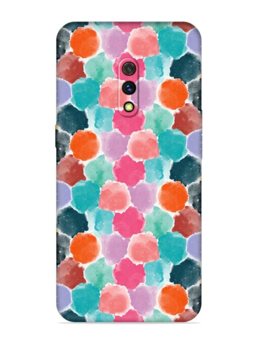 Colorful Seamless Pattern Embossed Soft Silicone Case for Realme X Zapvi