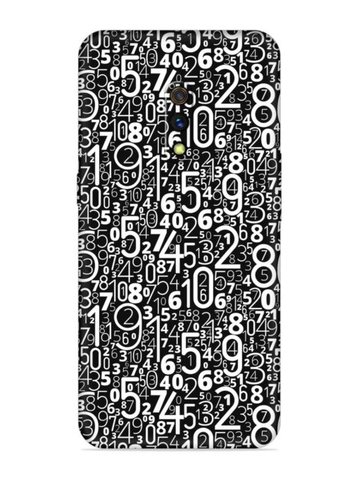 Many Numbers Different Embossed Soft Silicone Case for Realme X Zapvi