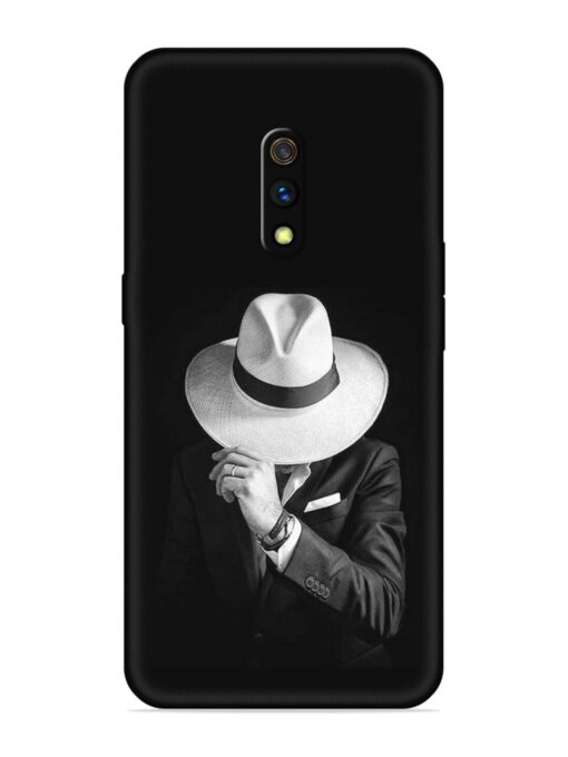 Men Under Hat Embossed Soft Silicone Case for Realme X