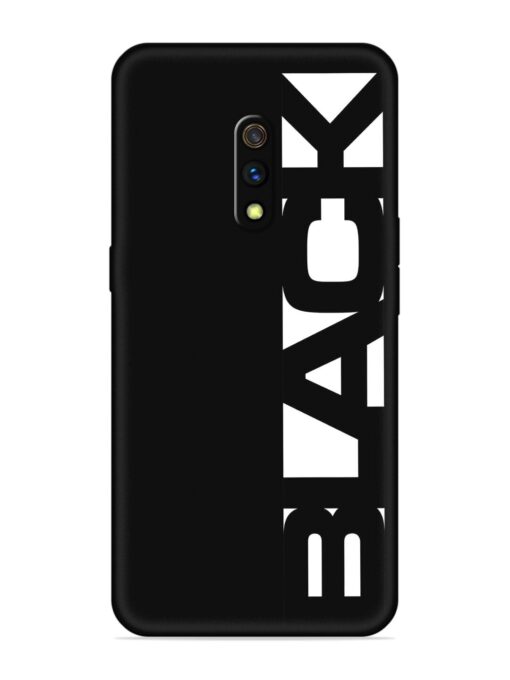 Black Typo Embossed Soft Silicone Case for Realme X