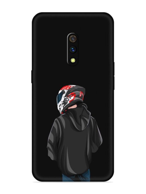 Motorcycle Rider Embossed Soft Silicone Case for Realme X Zapvi