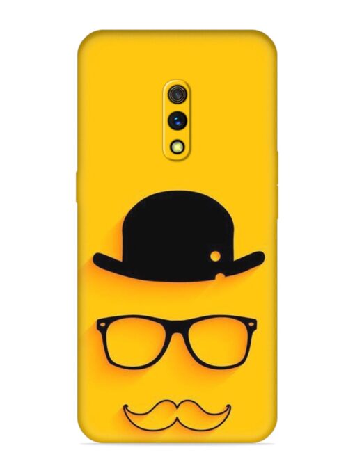 Classic Face Vector Embossed Soft Silicone Case for Realme X