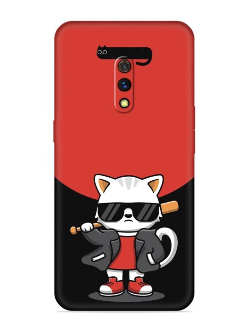 Cool Little Bear Cartoon Embossed Soft Silicone Case for Realme X Zapvi