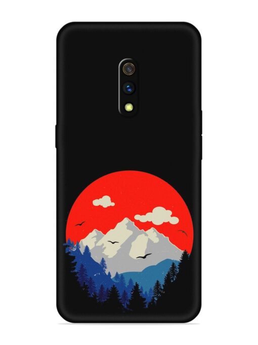 Mountain Abstract Embossed Soft Silicone Case for Realme X Zapvi