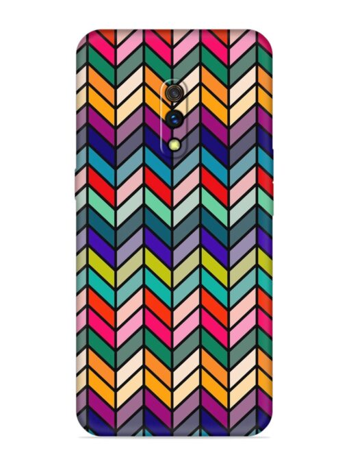 Retro Bauhaus Design Embossed Soft Silicone Case for Realme X