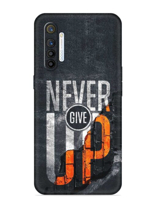 Never Give Up Embossed Soft Silicone Case for Realme X2