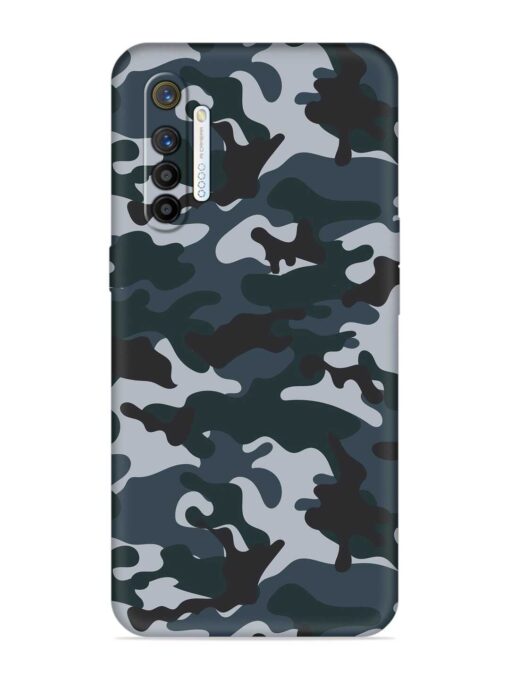 Dark Blue Army Military Art Embossed Soft Silicone Case for Realme X2