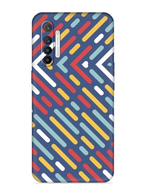 Colored Lines Embossed Soft Silicone Case for Realme X2