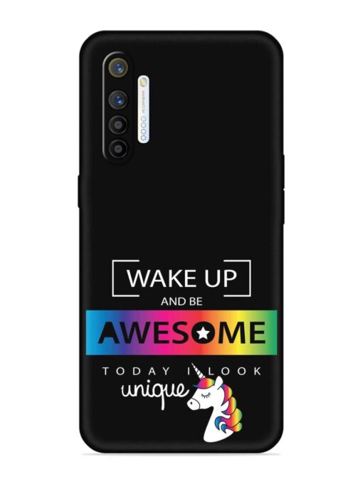 Inspirational Quote Unicorn Embossed Soft Silicone Case for Realme X2