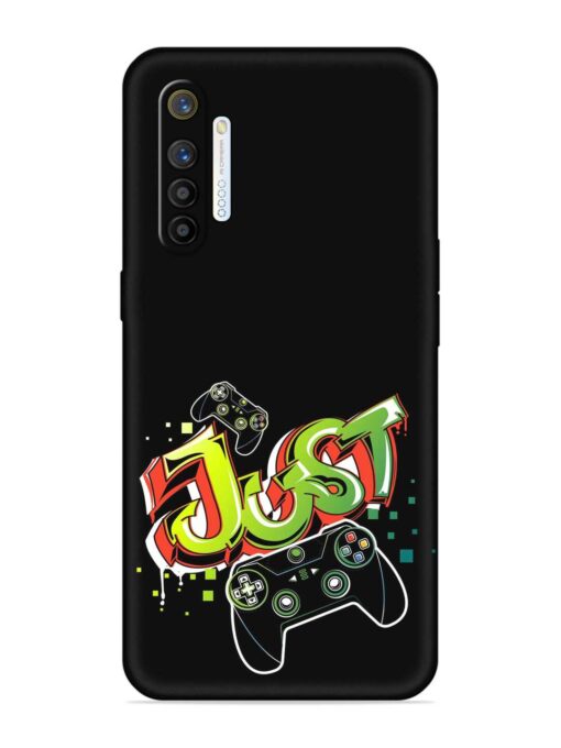 Graffiti Gamepad Illustration Embossed Soft Silicone Case for Realme X2