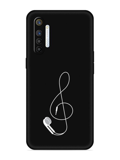 Music Earphone Vector Embossed Soft Silicone Case for Realme X2