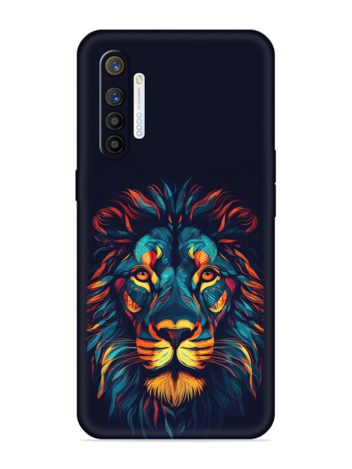 Colorful Lion Embossed Soft Silicone Case for Realme X2