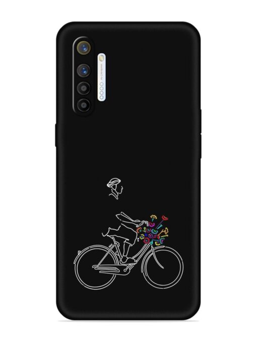 Minimalist Cycle Art Embossed Soft Silicone Case for Realme X2