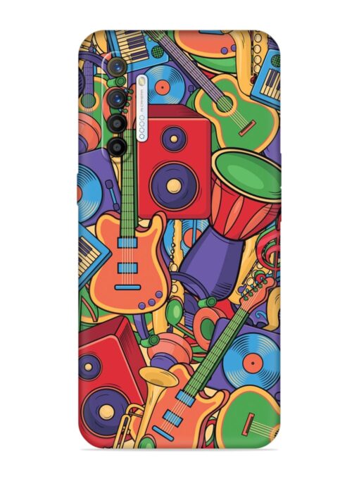 Colorful Music Art Embossed Soft Silicone Case for Realme X2