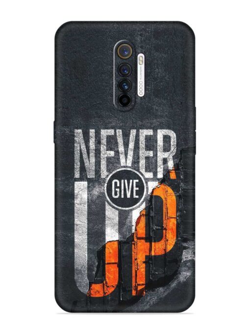 Never Give Up Embossed Soft Silicone Case for Realme X2 Pro Zapvi