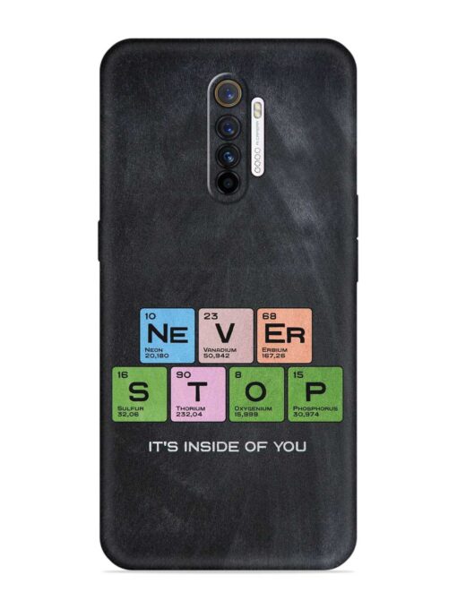 Never Stop It'S Inside Of You Embossed Soft Silicone Case for Realme X2 Pro Zapvi