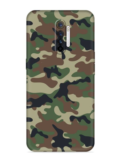 Army Military Camouflage Dark Green Embossed Soft Silicone Case for Realme X2 Pro Zapvi