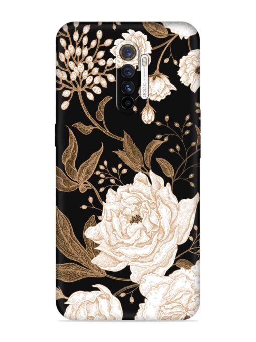 Peonies Roses Floral Embossed Soft Silicone Case for Realme X2 Pro Zapvi