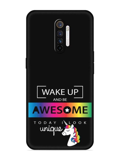 Inspirational Quote Unicorn Embossed Soft Silicone Case for Realme X2 Pro Zapvi