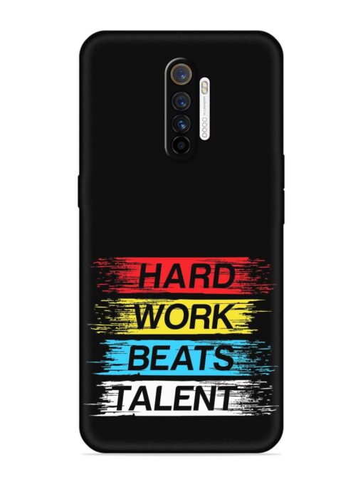 Hard Work Beats Embossed Soft Silicone Case for Realme X2 Pro