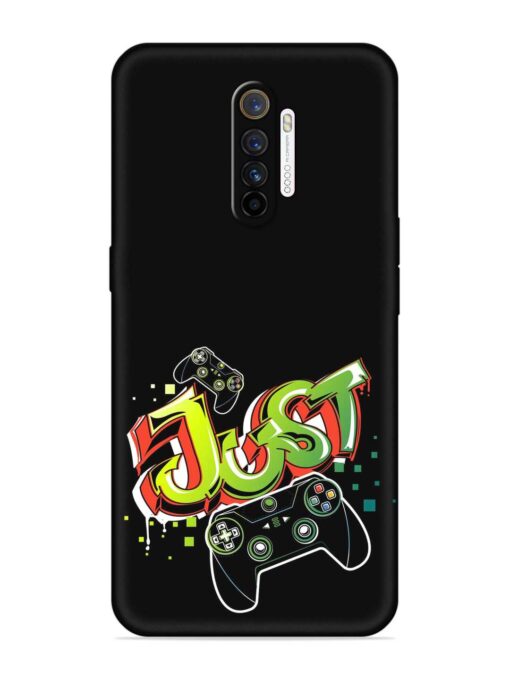 Graffiti Gamepad Illustration Embossed Soft Silicone Case for Realme X2 Pro