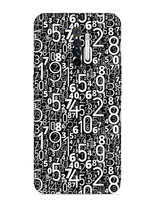 Many Numbers Different Embossed Soft Silicone Case for Realme X2 Pro Zapvi