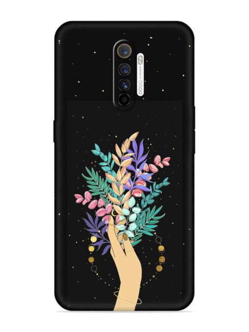 Flower On Hand Embossed Soft Silicone Case for Realme X2 Pro Zapvi