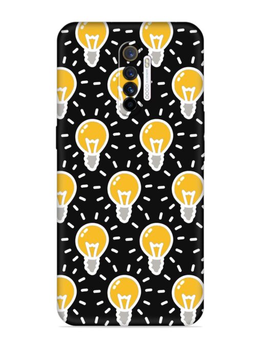 Light Bulb Seamless Embossed Soft Silicone Case for Realme X2 Pro