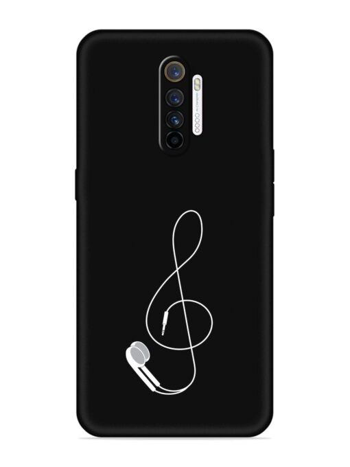 Music Earphone Vector Embossed Soft Silicone Case for Realme X2 Pro Zapvi