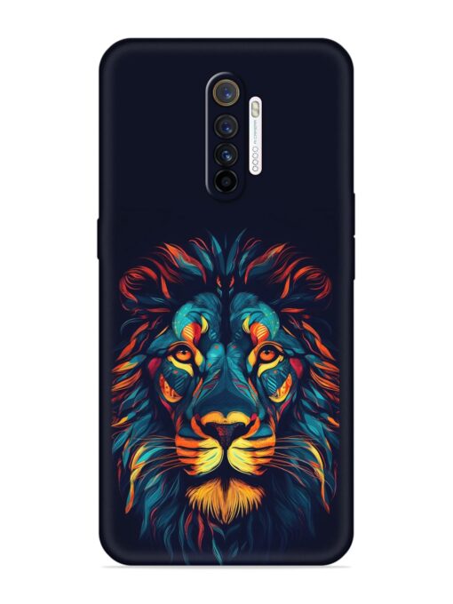 Colorful Lion Embossed Soft Silicone Case for Realme X2 Pro