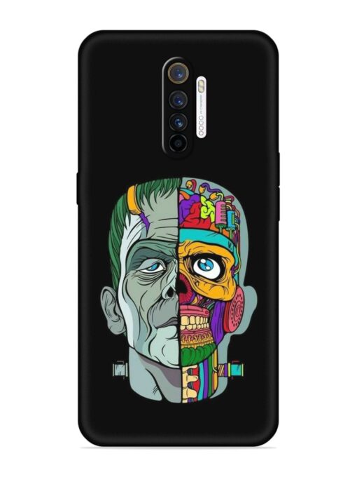 Men Vs Skull Embossed Soft Silicone Case for Realme X2 Pro