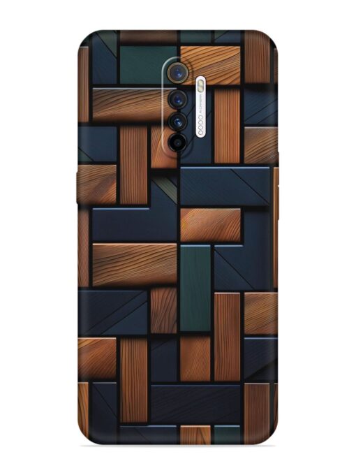 Wooden Background Cubes Embossed Soft Silicone Case for Realme X2 Pro Zapvi