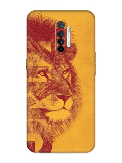 Gold Lion Crown Art Embossed Soft Silicone Case for Realme X2 Pro