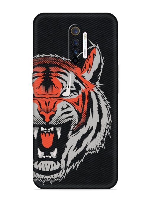 Tiger Aggression Embossed Soft Silicone Case for Realme X2 Pro Zapvi