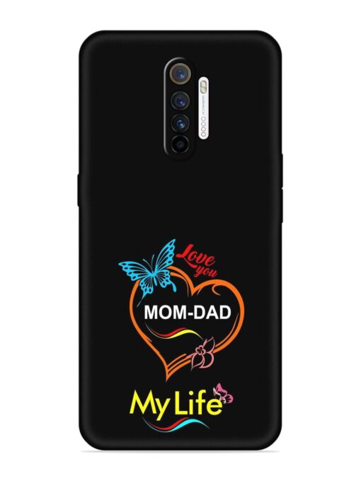 Love You Mom Dad Embossed Soft Silicone Case for Realme X2 Pro Zapvi