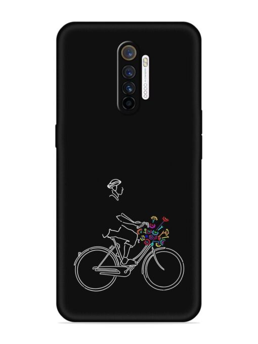 Minimalist Cycle Art Embossed Soft Silicone Case for Realme X2 Pro Zapvi