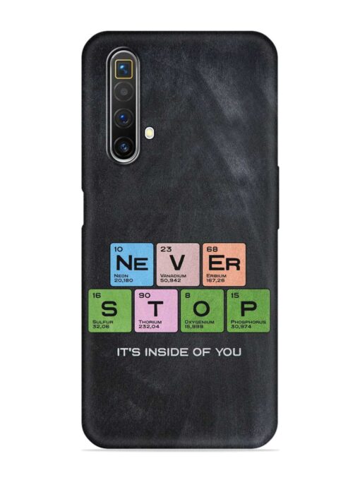 Never Stop It'S Inside Of You Embossed Soft Silicone Case for Realme X3 Zapvi