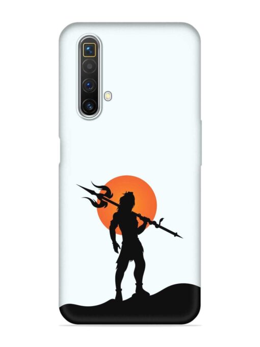 Lord Mahadev Trendy Embossed Soft Silicone Case for Realme X3