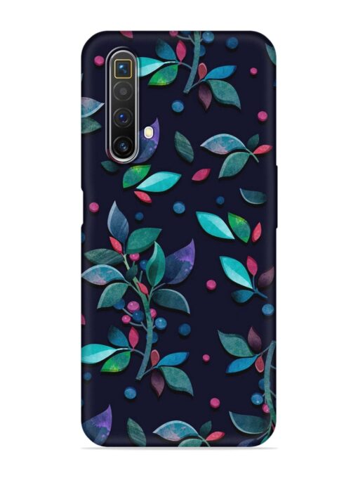 Decorative Watercolor Flower Embossed Soft Silicone Case for Realme X3 Zapvi