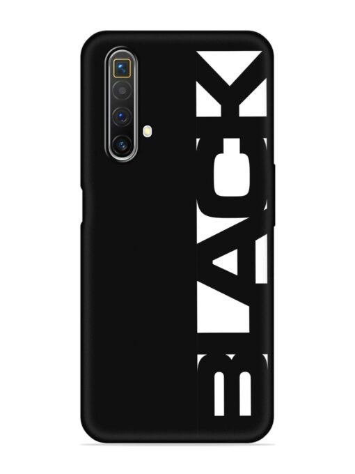 Black Typo Embossed Soft Silicone Case for Realme X3 Zapvi