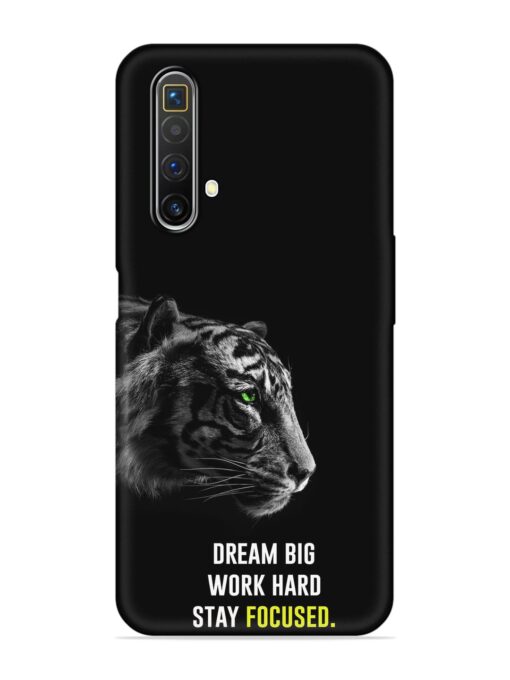 Dream Big Work Hard Embossed Soft Silicone Case for Realme X3