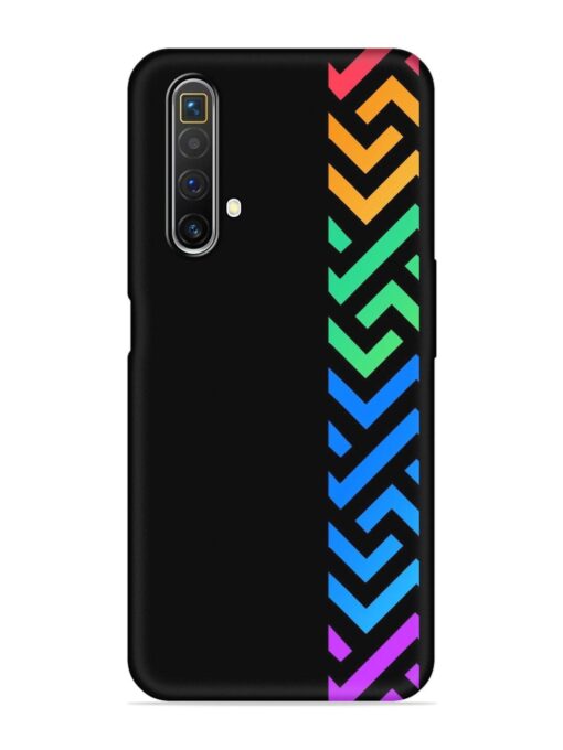 Colorshape Stripes Embossed Soft Silicone Case for Realme X3