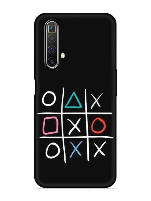 Super Neon Tic-Tac-Toe Embossed Soft Silicone Case for Realme X3 Zapvi